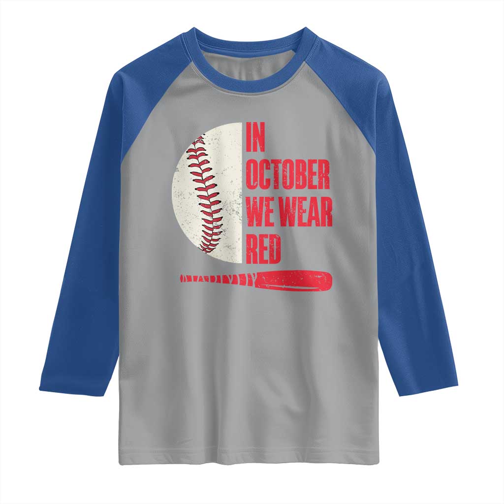 Red October Phillies Raglan Shirt Retro Philadelphia Baseball Fan - Wonder Print Shop