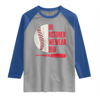 Red October Phillies Raglan Shirt Retro Philadelphia Baseball Fan - Wonder Print Shop