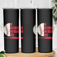 Red October Phillies Skinny Tumbler Retro Philadelphia Baseball Fan - Wonder Print Shop