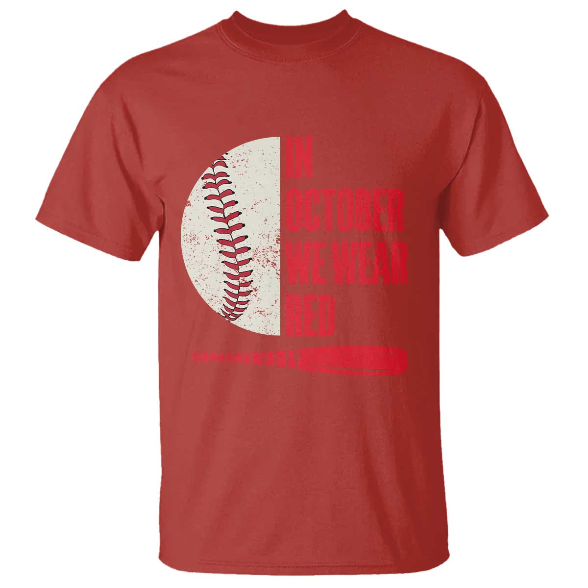 Red October Phillies T Shirt Retro Philadelphia Baseball Fan - Wonder Print Shop
