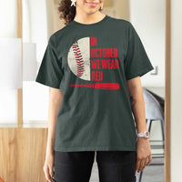 Red October Phillies T Shirt For Women Retro Philadelphia Baseball Fan - Wonder Print Shop