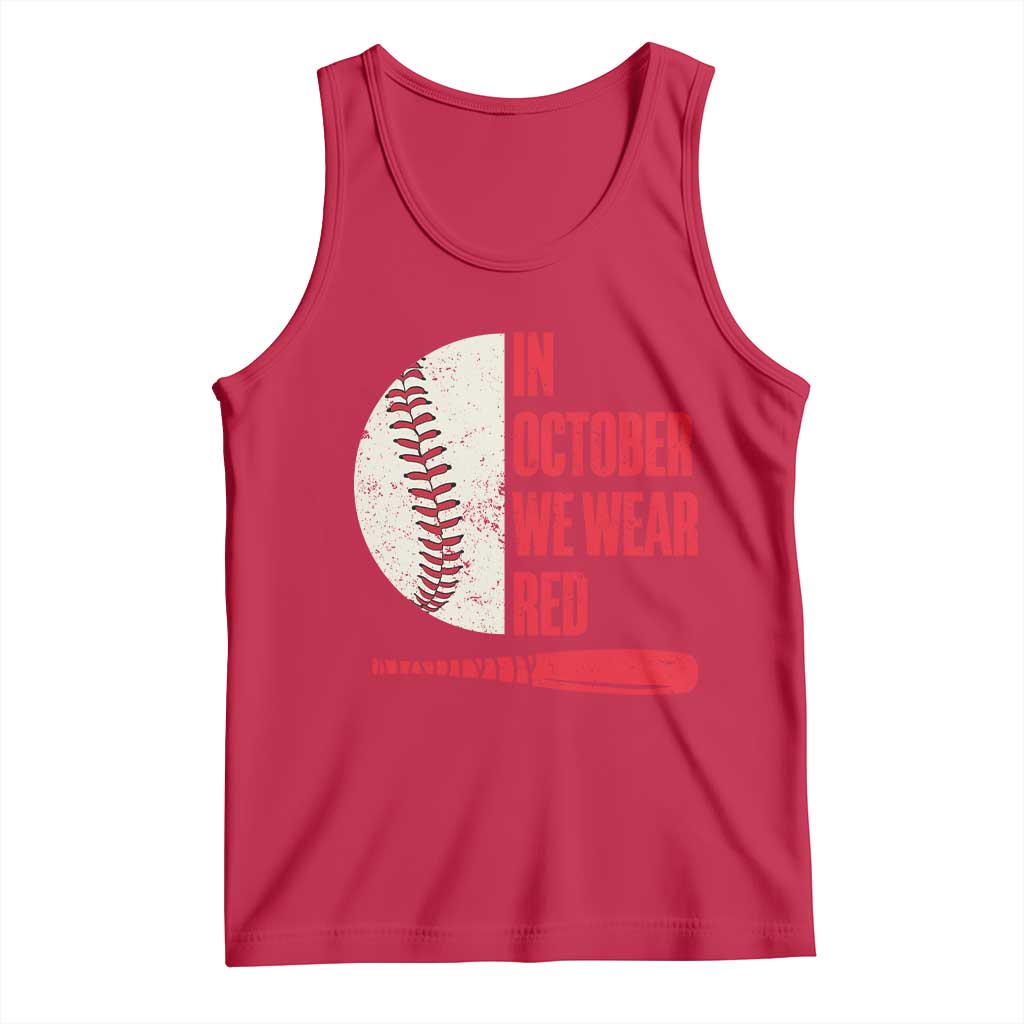 Red October Phillies Tank Top Retro Philadelphia Baseball Fan - Wonder Print Shop
