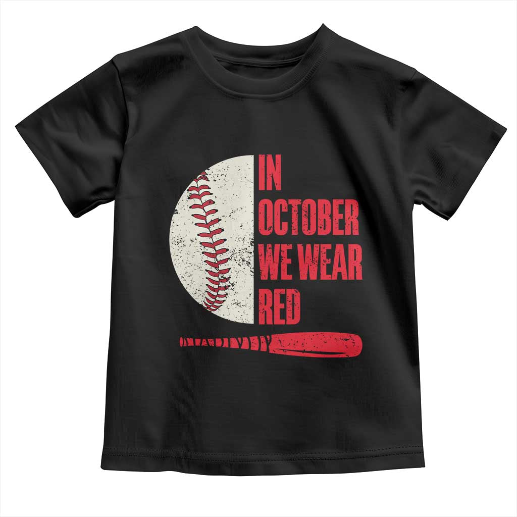 Red October Phillies Toddler T Shirt Retro Philadelphia Baseball Fan - Wonder Print Shop
