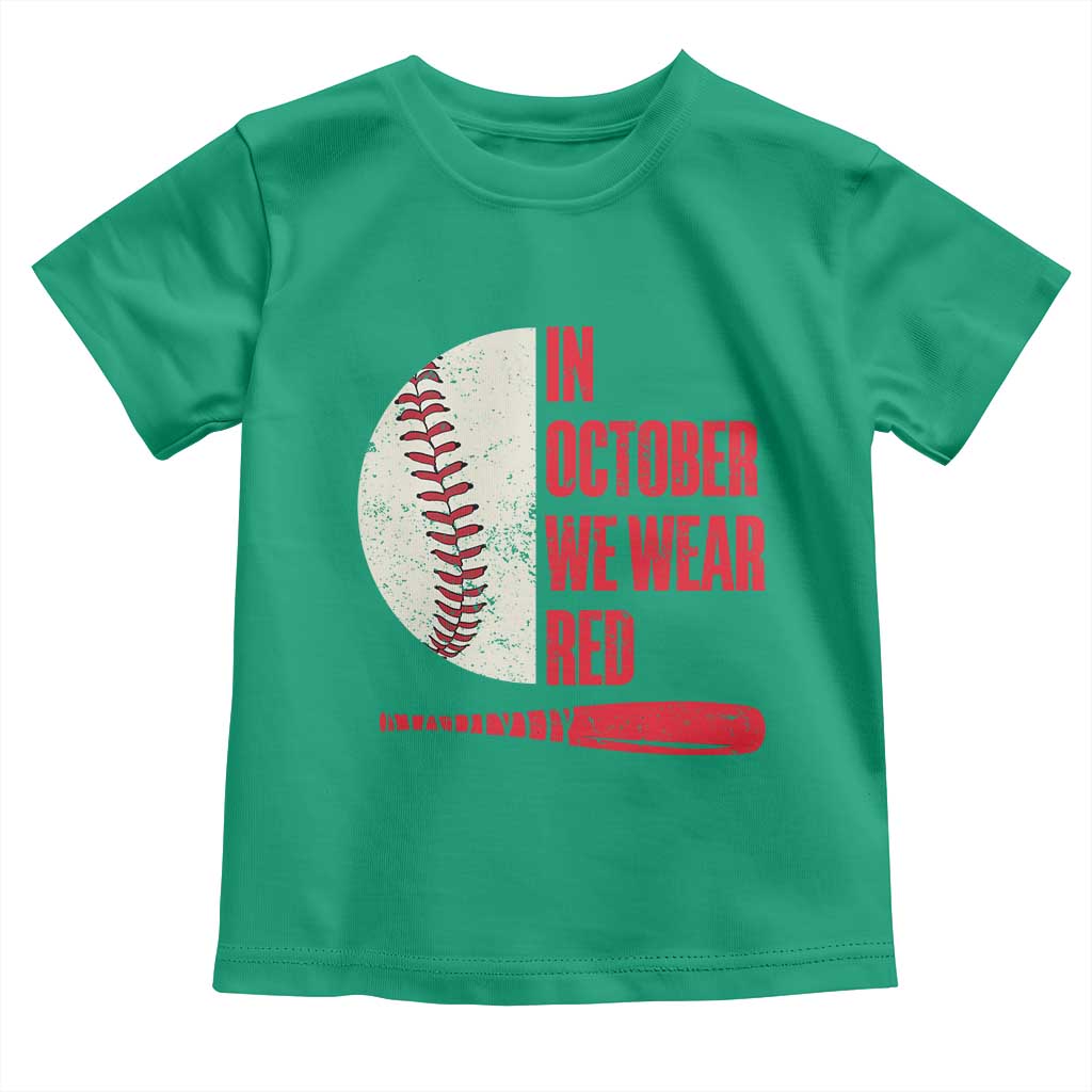 Red October Phillies Toddler T Shirt Retro Philadelphia Baseball Fan - Wonder Print Shop