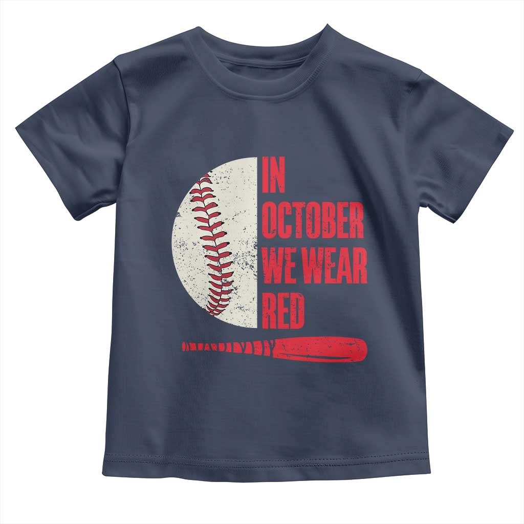 Red October Phillies Toddler T Shirt Retro Philadelphia Baseball Fan - Wonder Print Shop