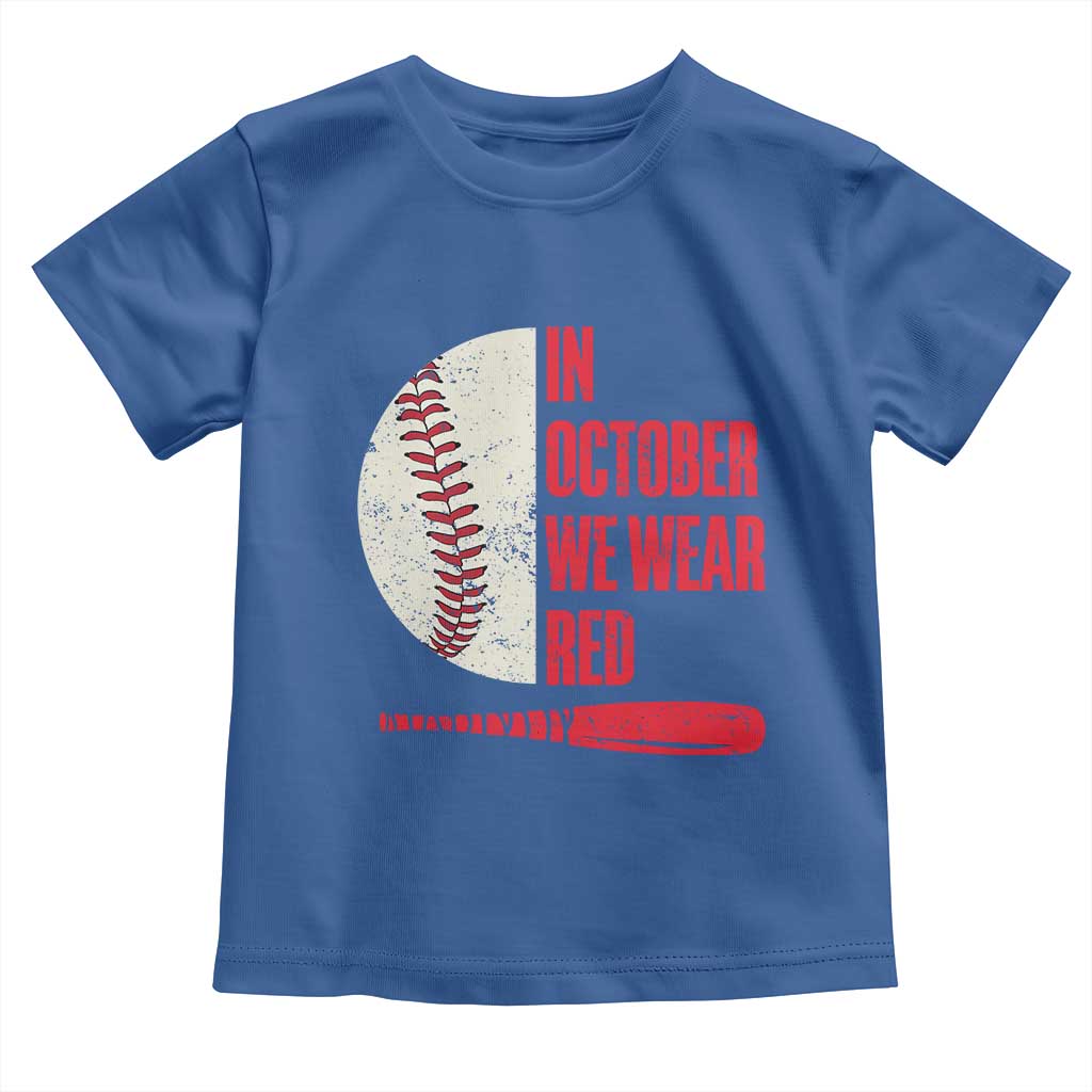 Red October Phillies Toddler T Shirt Retro Philadelphia Baseball Fan - Wonder Print Shop