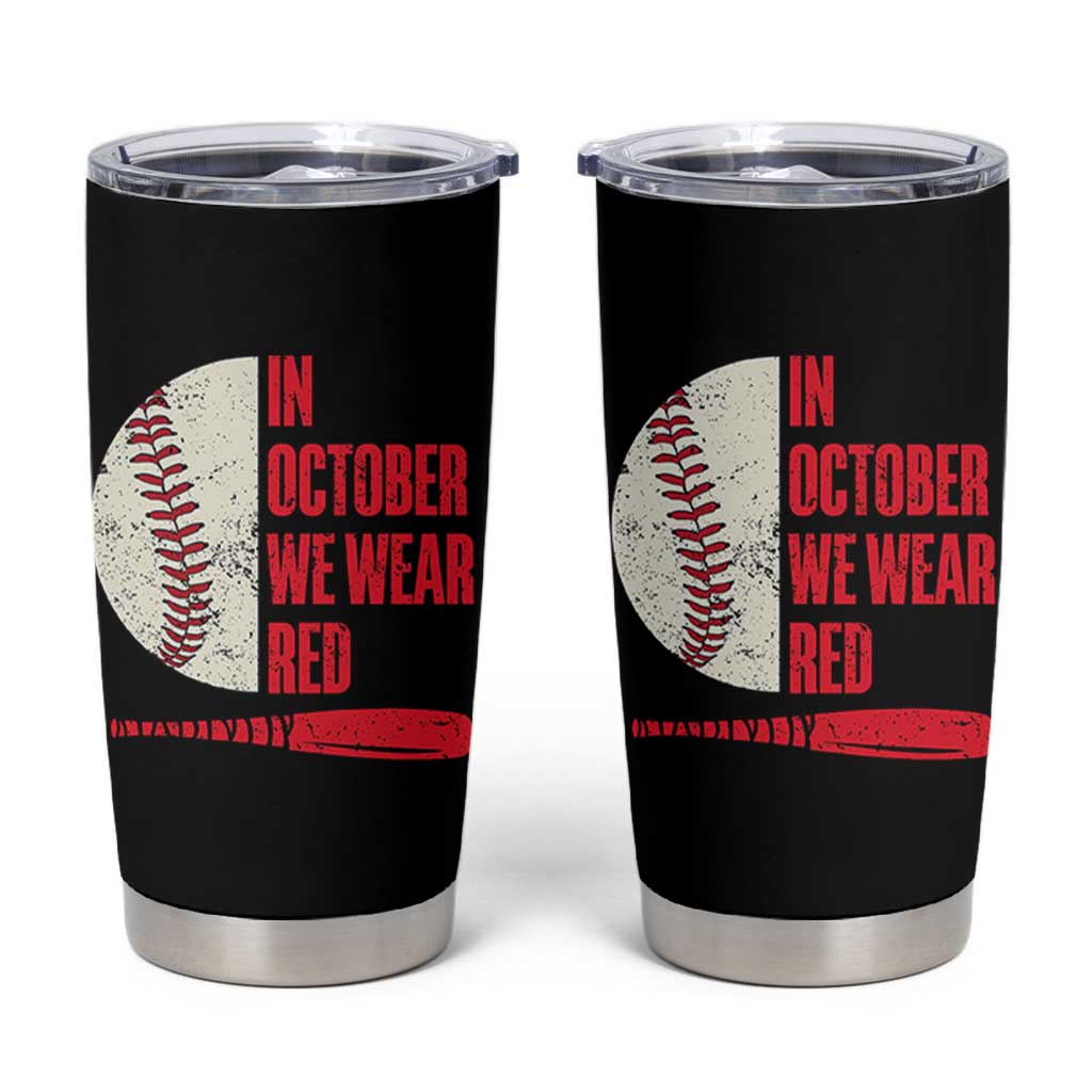 Red October Phillies Tumbler Cup Retro Philadelphia Baseball Fan - Wonder Print Shop