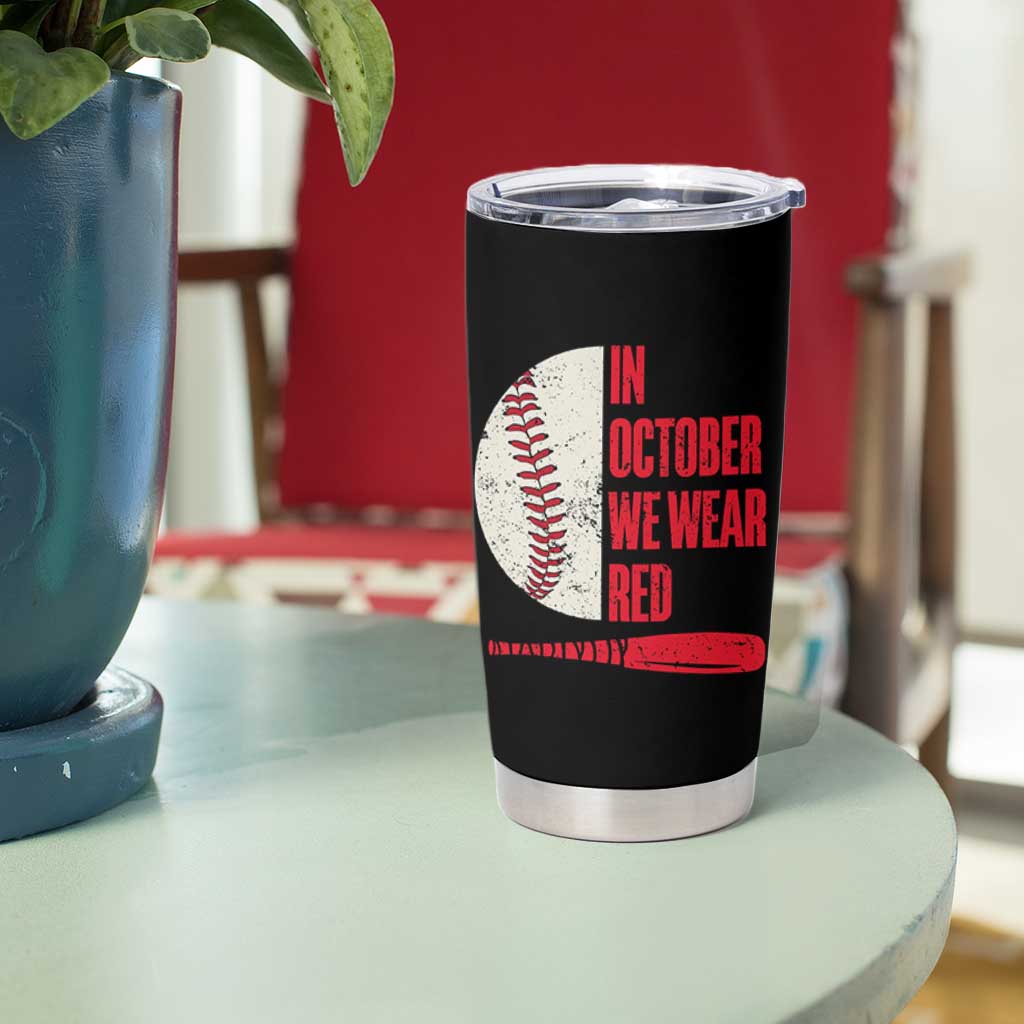 Red October Phillies Tumbler Cup Retro Philadelphia Baseball Fan - Wonder Print Shop
