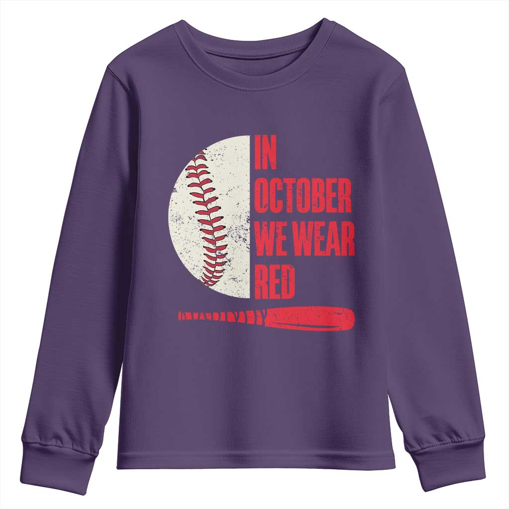 Red October Phillies Youth Sweatshirt Retro Philadelphia Baseball Fan - Wonder Print Shop