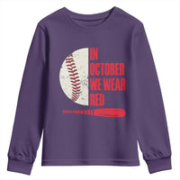 Red October Phillies Youth Sweatshirt Retro Philadelphia Baseball Fan - Wonder Print Shop