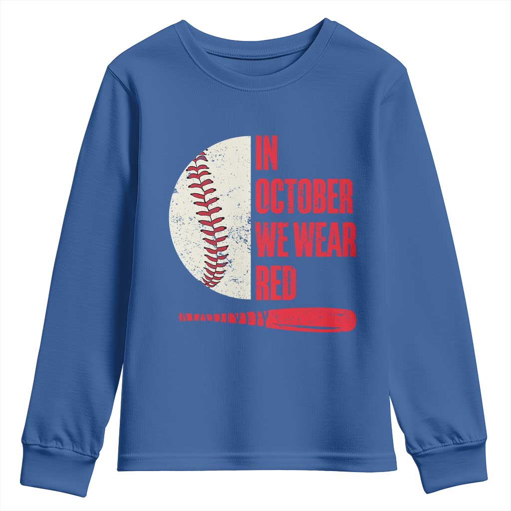 Red October Phillies Youth Sweatshirt Retro Philadelphia Baseball Fan - Wonder Print Shop