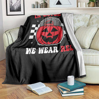 Red October Halloween Throw Blanket Vintage Philadelphia Baseball Fan Jackolantern Pumpkin - Wonder Print Shop