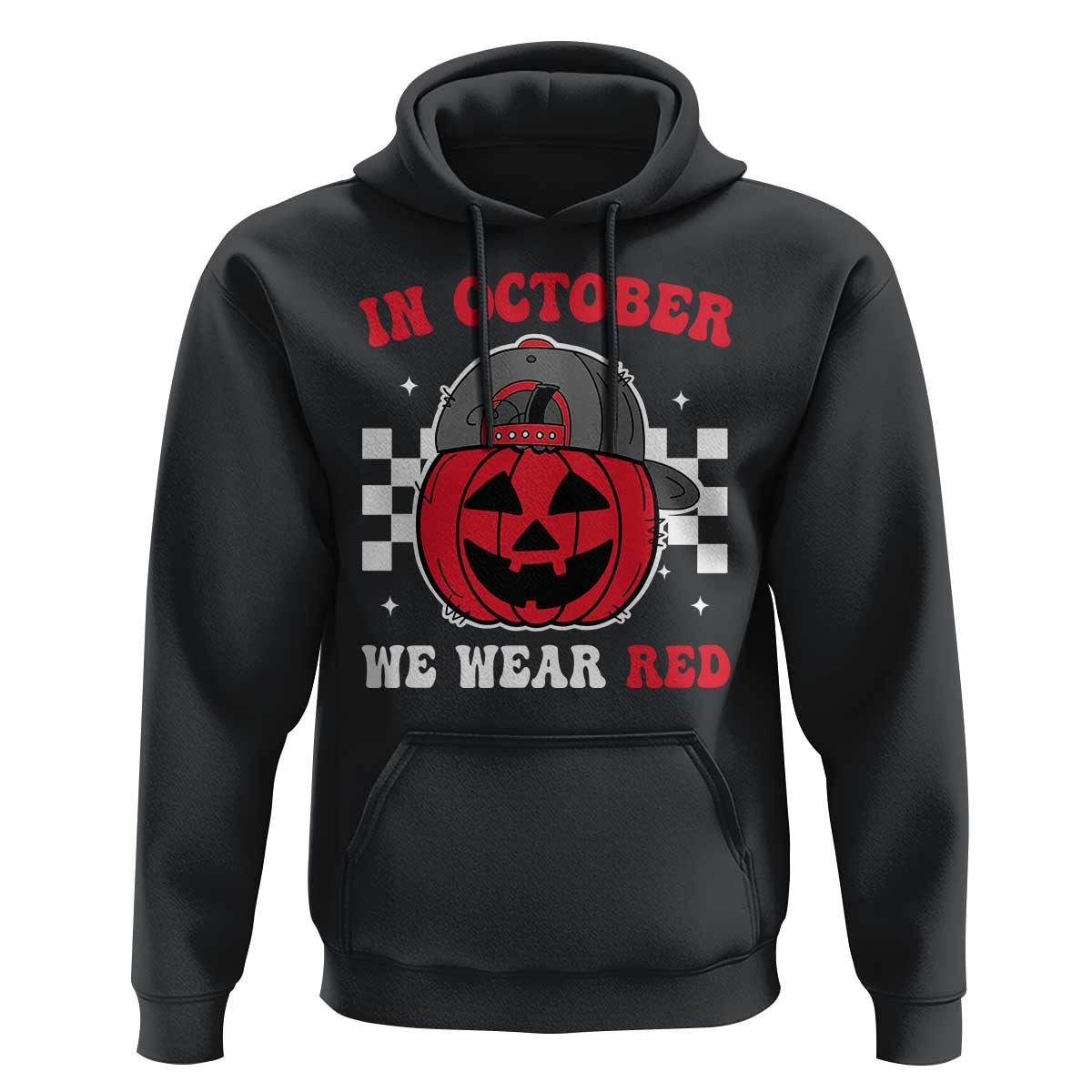 Red October Halloween Hoodie Vintage Philadelphia Baseball Fan Jackolantern Pumpkin - Wonder Print Shop