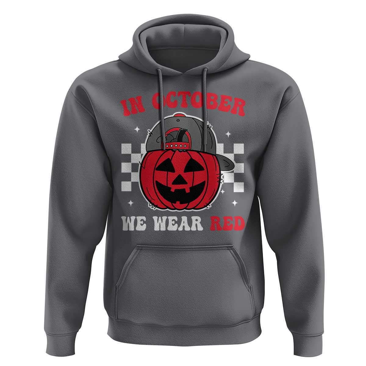 Red October Halloween Hoodie Vintage Philadelphia Baseball Fan Jackolantern Pumpkin - Wonder Print Shop