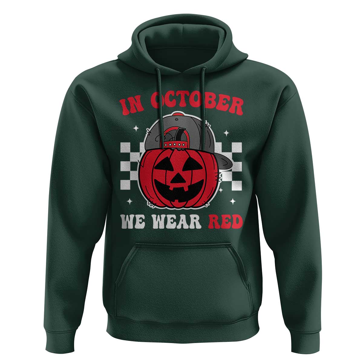 Red October Halloween Hoodie Vintage Philadelphia Baseball Fan Jackolantern Pumpkin - Wonder Print Shop