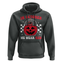 Red October Halloween Hoodie Vintage Philadelphia Baseball Fan Jackolantern Pumpkin - Wonder Print Shop