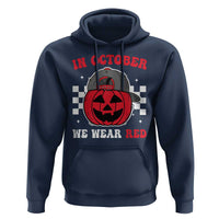 Red October Halloween Hoodie Vintage Philadelphia Baseball Fan Jackolantern Pumpkin - Wonder Print Shop