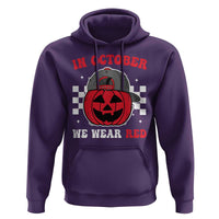 Red October Halloween Hoodie Vintage Philadelphia Baseball Fan Jackolantern Pumpkin - Wonder Print Shop