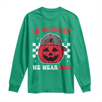 Red October Halloween Long Sleeve Shirt Vintage Philadelphia Baseball Fan Jackolantern Pumpkin - Wonder Print Shop