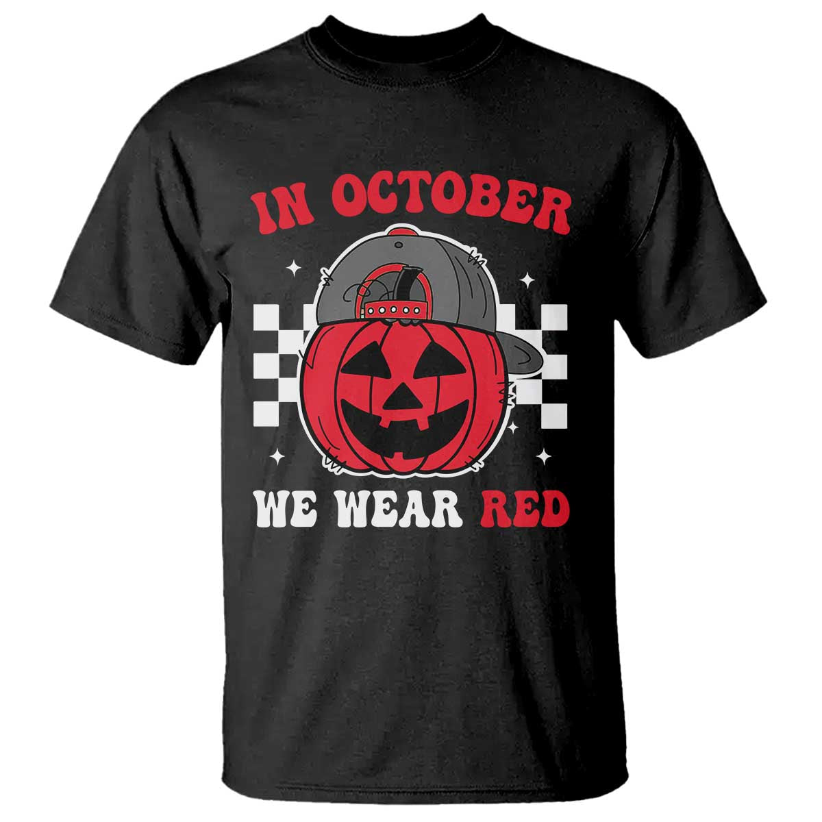 Red October Halloween T Shirt Vintage Philadelphia Baseball Fan Jackolantern Pumpkin - Wonder Print Shop