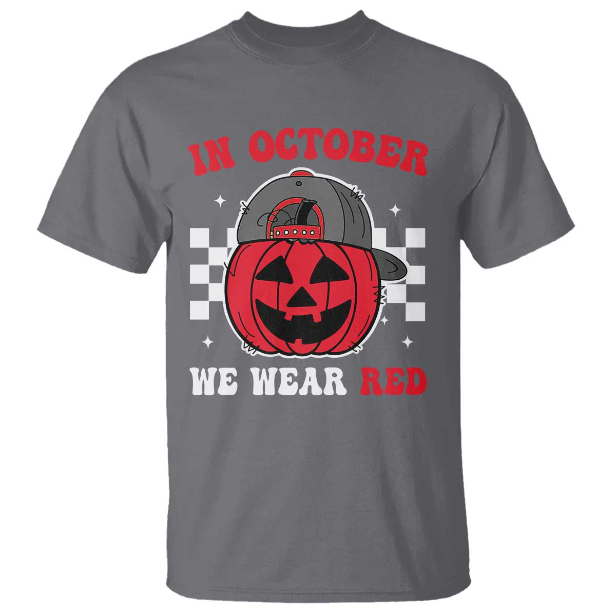 Red October Halloween T Shirt Vintage Philadelphia Baseball Fan Jackolantern Pumpkin - Wonder Print Shop