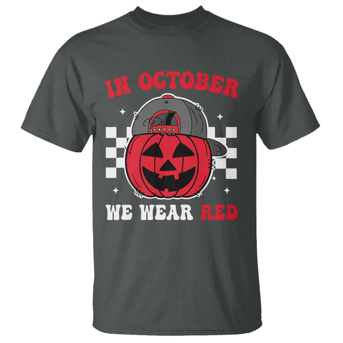 Red October Halloween T Shirt Vintage Philadelphia Baseball Fan Jackolantern Pumpkin - Wonder Print Shop