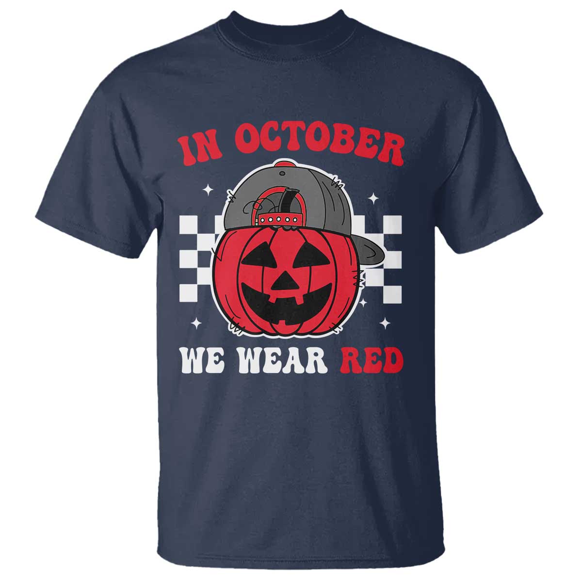 Red October Halloween T Shirt Vintage Philadelphia Baseball Fan Jackolantern Pumpkin - Wonder Print Shop