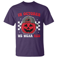 Red October Halloween T Shirt Vintage Philadelphia Baseball Fan Jackolantern Pumpkin - Wonder Print Shop