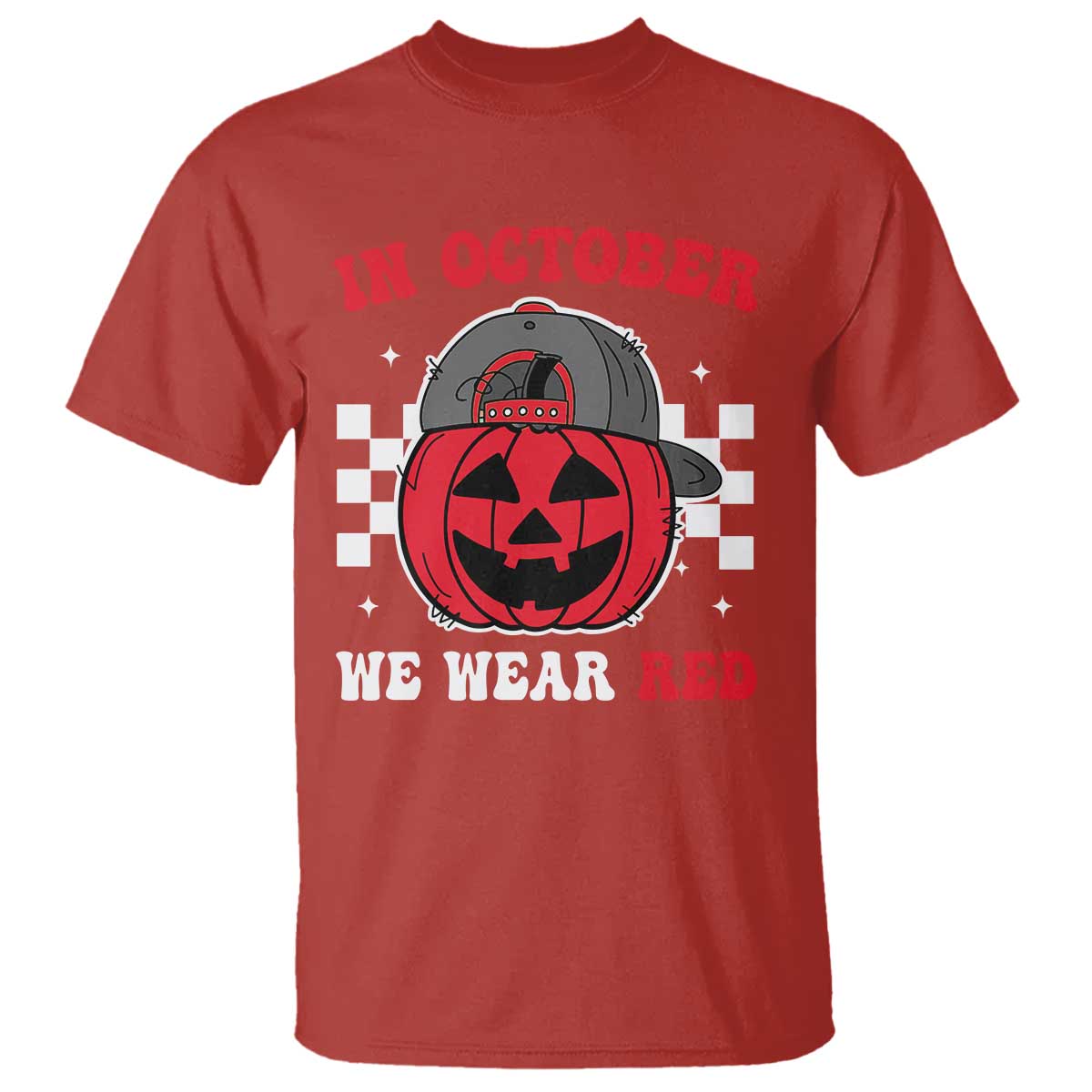 Red October Halloween T Shirt Vintage Philadelphia Baseball Fan Jackolantern Pumpkin - Wonder Print Shop
