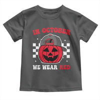 Red October Halloween Toddler T Shirt Vintage Philadelphia Baseball Fan Jackolantern Pumpkin - Wonder Print Shop