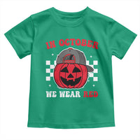 Red October Halloween Toddler T Shirt Vintage Philadelphia Baseball Fan Jackolantern Pumpkin - Wonder Print Shop