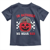 Red October Halloween Toddler T Shirt Vintage Philadelphia Baseball Fan Jackolantern Pumpkin - Wonder Print Shop
