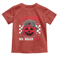 Red October Halloween Toddler T Shirt Vintage Philadelphia Baseball Fan Jackolantern Pumpkin - Wonder Print Shop