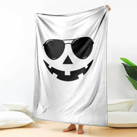 Pumpkin Face Throw Blanket Vintage Jack o Lantern Jackolantern Spooky Season Halloween - Wonder Print Shop