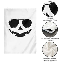 Pumpkin Face Garden Flag Vintage Jack o Lantern Jackolantern Spooky Season Halloween - Wonder Print Shop