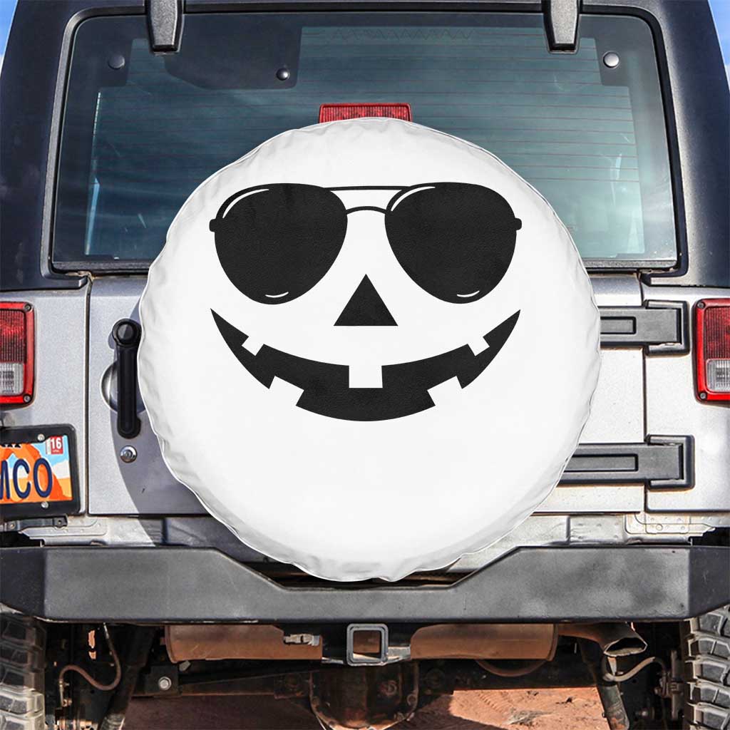 Pumpkin Face Spare Tire Cover Vintage Jack o Lantern Jackolantern Spooky Season Halloween - Wonder Print Shop