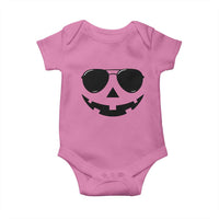 Pumpkin Face Baby Onesie Vintage Jack o Lantern Jackolantern Spooky Season Halloween - Wonder Print Shop