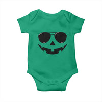 Pumpkin Face Baby Onesie Vintage Jack o Lantern Jackolantern Spooky Season Halloween - Wonder Print Shop