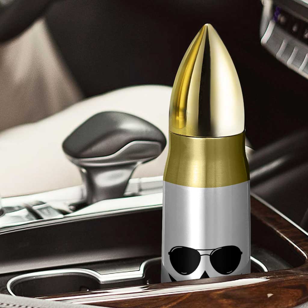 Pumpkin Face Bullet Tumbler Vintage Jack o Lantern Jackolantern Spooky Season Halloween - Wonder Print Shop