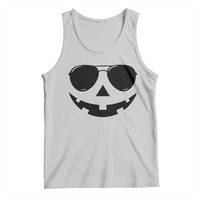 Pumpkin Face Tank Top Vintage Jack o Lantern Jackolantern Spooky Season Halloween - Wonder Print Shop