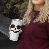 Pumpkin Face Tumbler Cup Vintage Jack o Lantern Jackolantern Spooky Season Halloween - Wonder Print Shop
