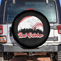 Vintage Red October Spare Tire Cover Philadelphia Skyline Retro Philly Cityscape - Wonder Print Shop