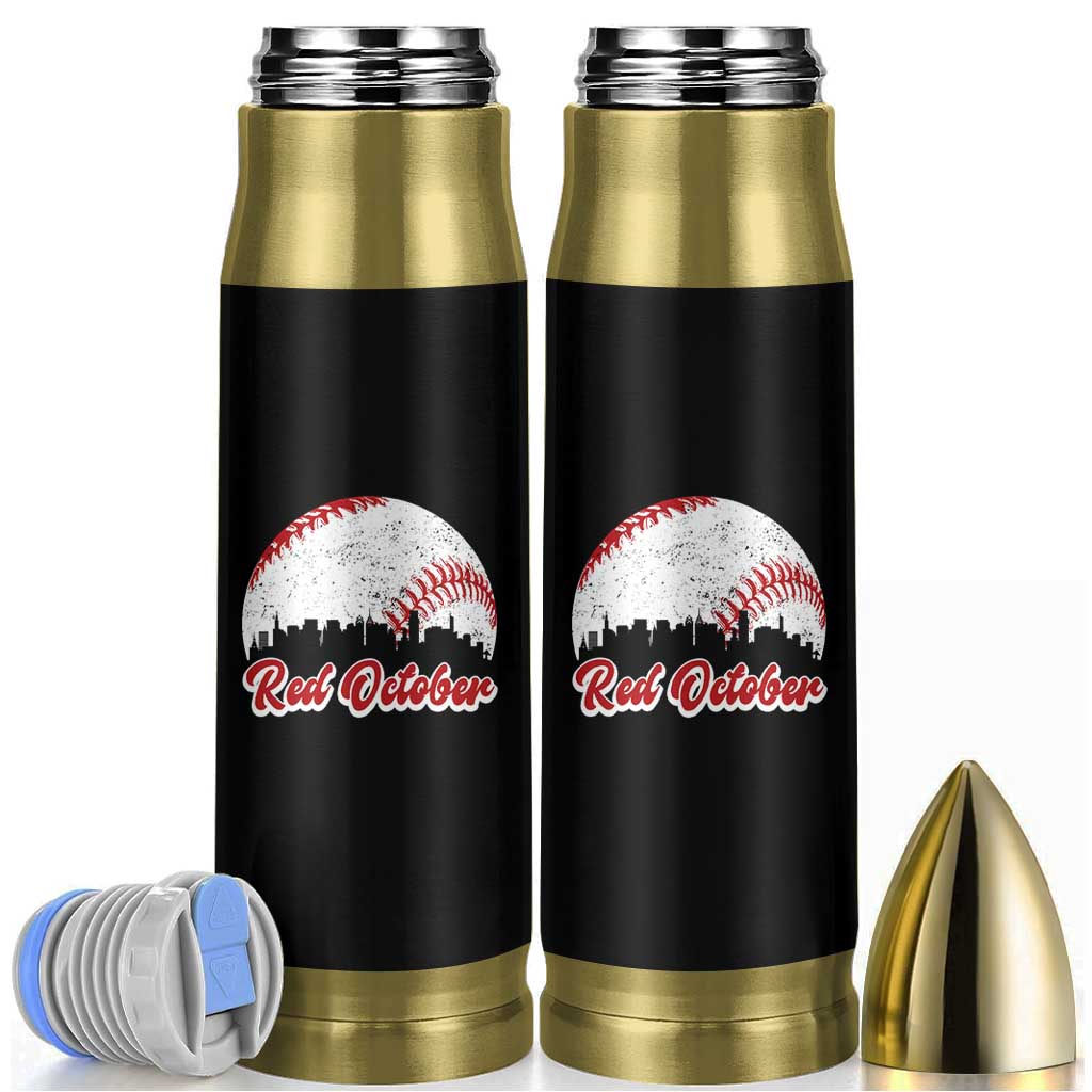 Vintage Red October Bullet Tumbler Philadelphia Skyline Retro Philly Cityscape - Wonder Print Shop