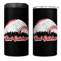 Vintage Red October 4 in 1 Can Cooler Tumbler Philadelphia Skyline Retro Philly Cityscape - Wonder Print Shop