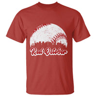 Vintage Red October T Shirt Philadelphia Skyline Retro Philly Cityscape - Wonder Print Shop