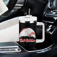 Vintage Red October Tumbler With Handle Philadelphia Skyline Retro Philly Cityscape - Wonder Print Shop