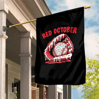 Red October Garden Flag Baseball Drip Ice Cream Sprinkles Baseball Glove - Wonder Print Shop