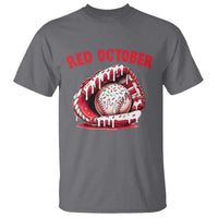 Red October T Shirt Baseball Drip Ice Cream Sprinkles Baseball Glove - Wonder Print Shop