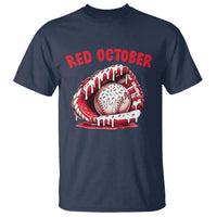 Red October T Shirt Baseball Drip Ice Cream Sprinkles Baseball Glove - Wonder Print Shop