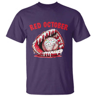 Red October T Shirt Baseball Drip Ice Cream Sprinkles Baseball Glove - Wonder Print Shop